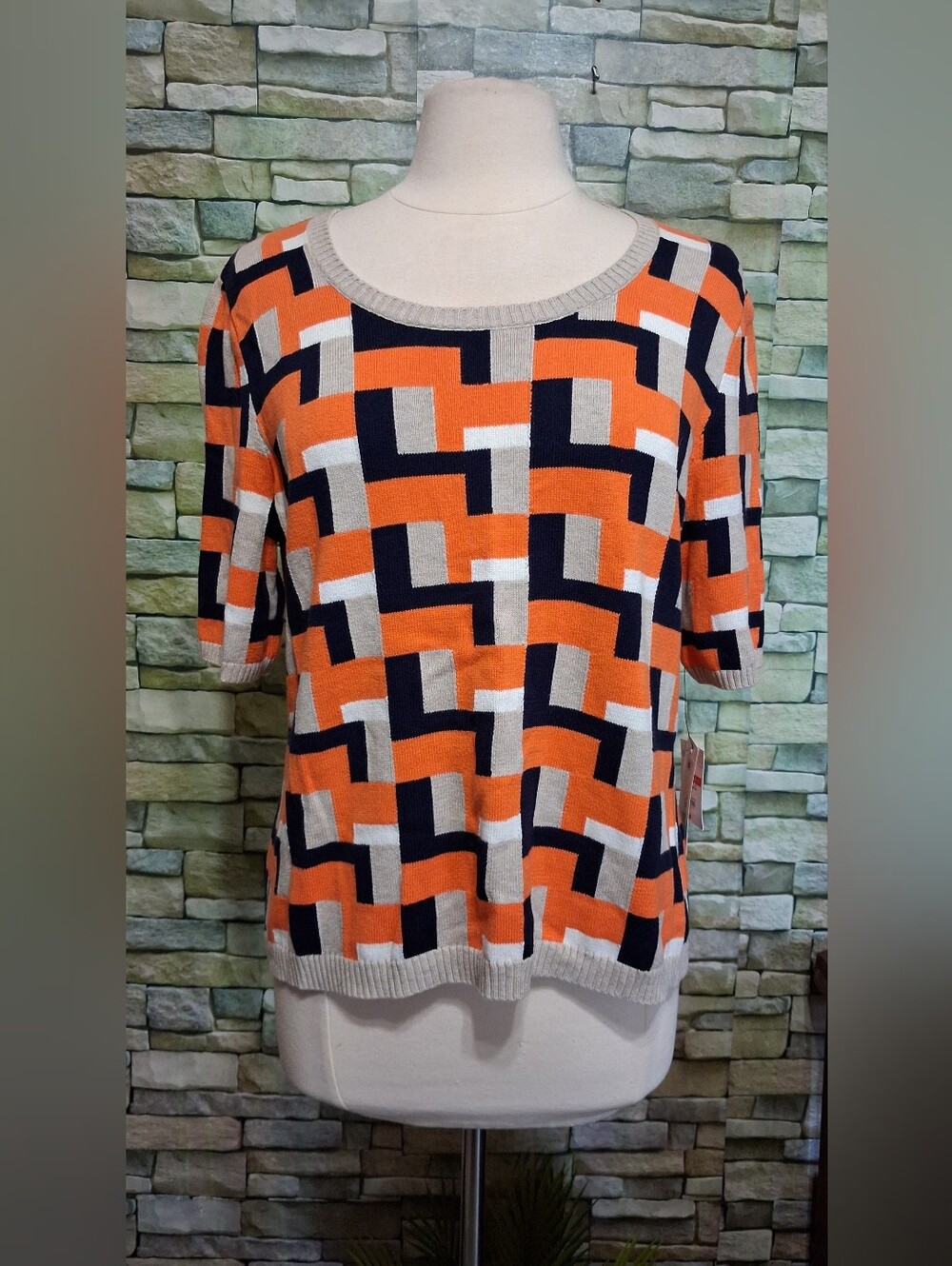 New Autumn Blocked PXL Sweater
